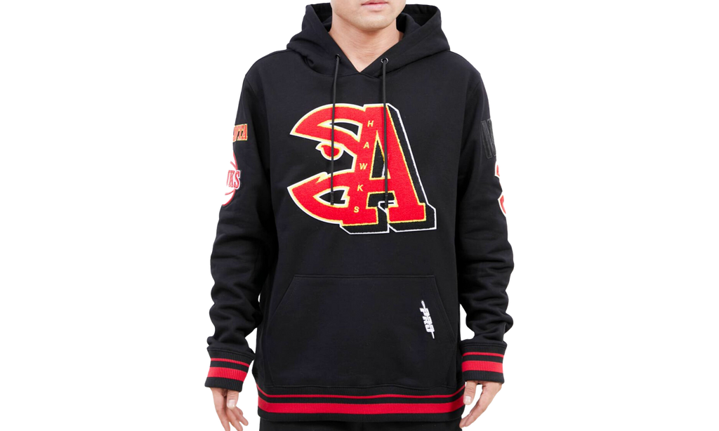 NBA Atlanta Hawks Mash Up Logo P/O Hoodie "Black" BAH554162 BLK