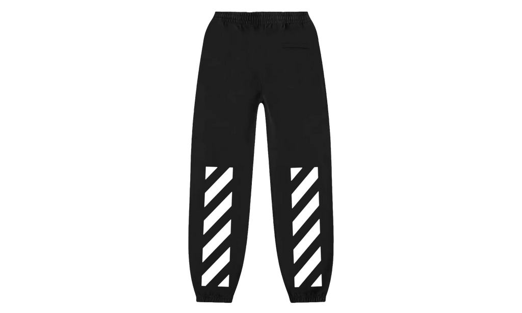 Diagonal Helvetica Slim Sweatpant "Black / White" OIBP74NR