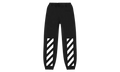 Diagonal Helvetica Slim Sweatpant "Black / White" OIBP74NR