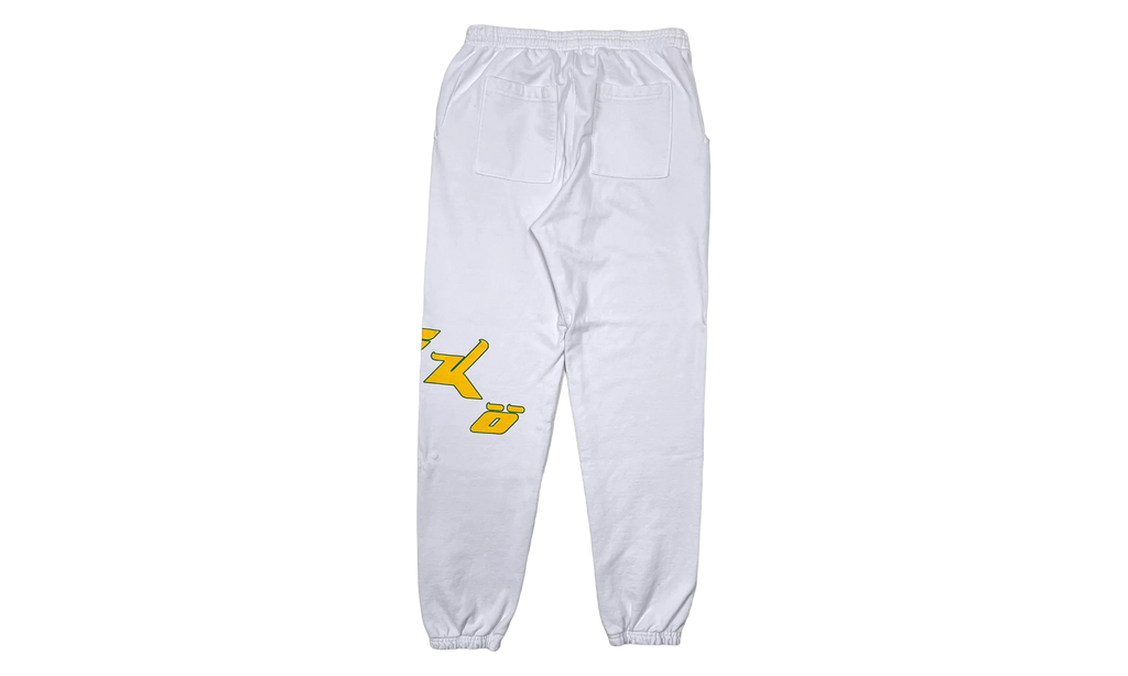 Bornfrompain OG Pain Sweatpants "White / Lime" SCK009