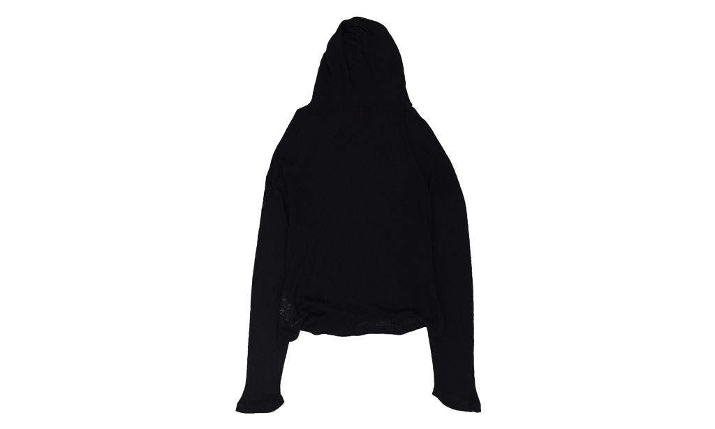 Mesh Long Sleeve Hoodie "Black" 34424M172 236014 99