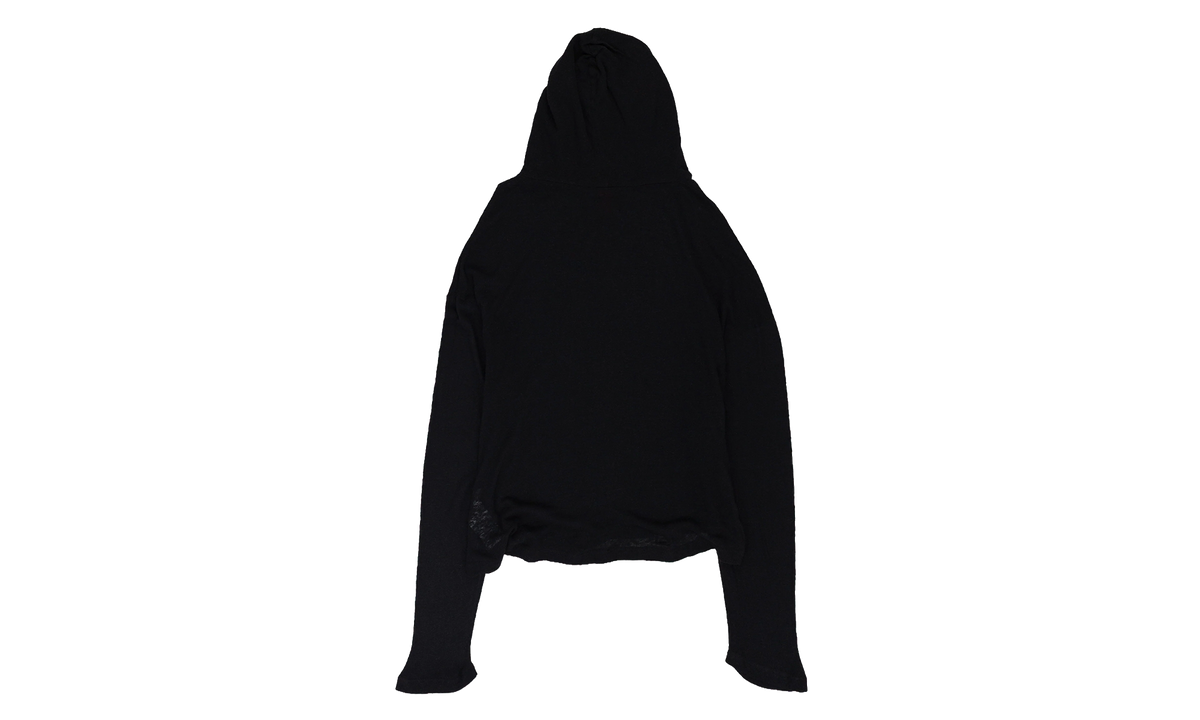 Mesh Long Sleeve Hoodie "Black" 34424M172 236014 99