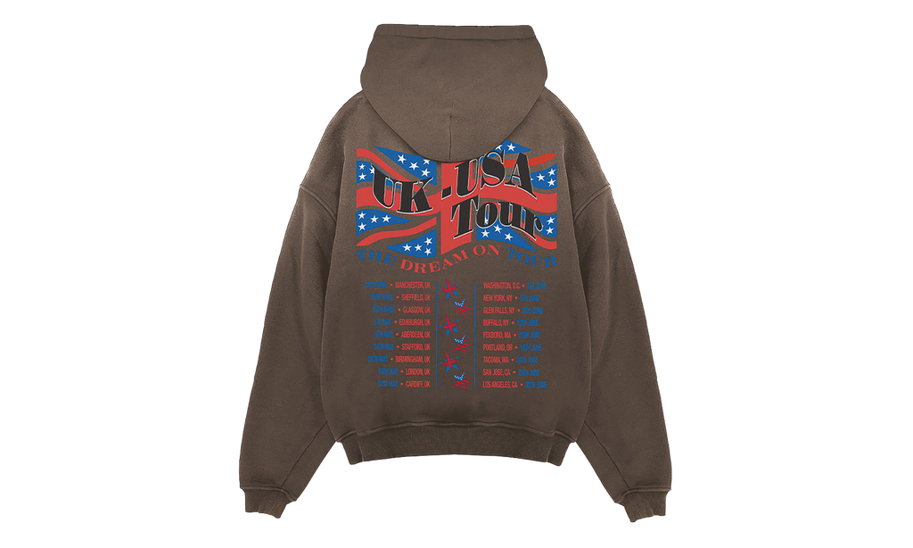 Dream On Tour Pullover Hoodie "Brown" MLM100618-17