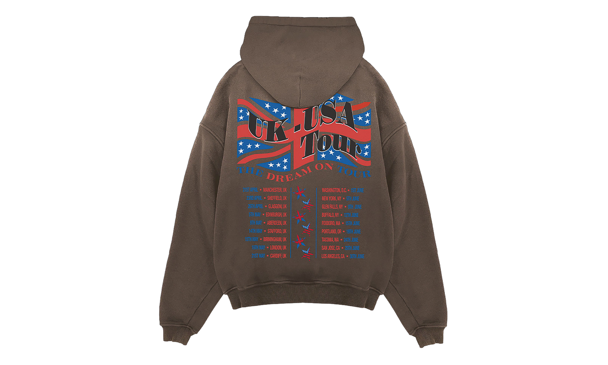 Dream On Tour Pullover Hoodie "Brown" MLM100618-17