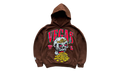 Skull Slot Vegas Pullover Hoodie "Brown" WL096