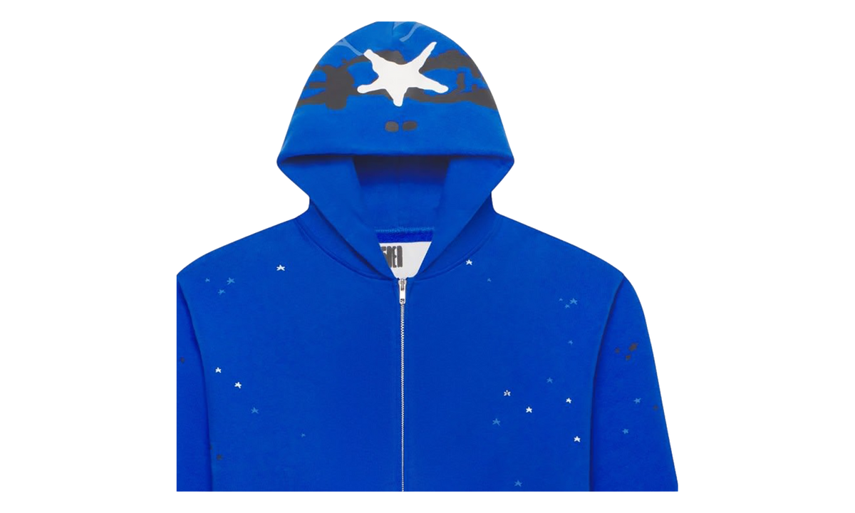 Heavy Web Full Zip Hoodie "Tory Blue" SP5der503