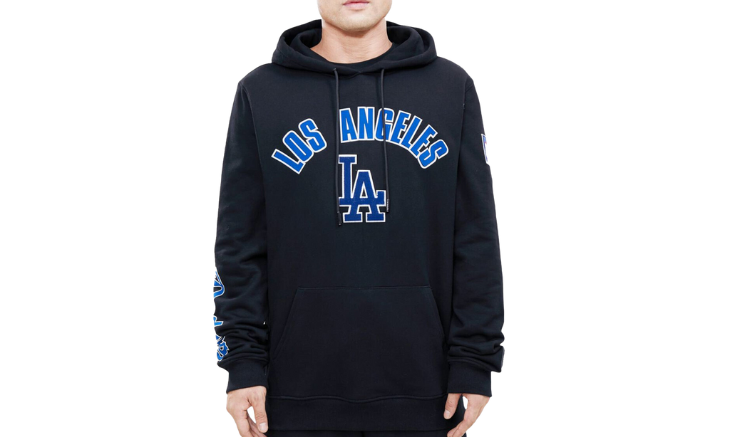 MLB LA Dodgers Stacked Logo Hoodie "Black" LLD531901 BLK