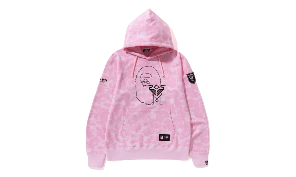 BAPE x Inter Miami CF Camo Pullover Hoodie "Pink" BIMCFCPHSP