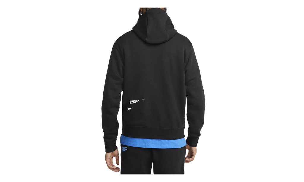 Sportswear Sport Essentials Fleece Pullover Hoodie "Black White" DM6873 010