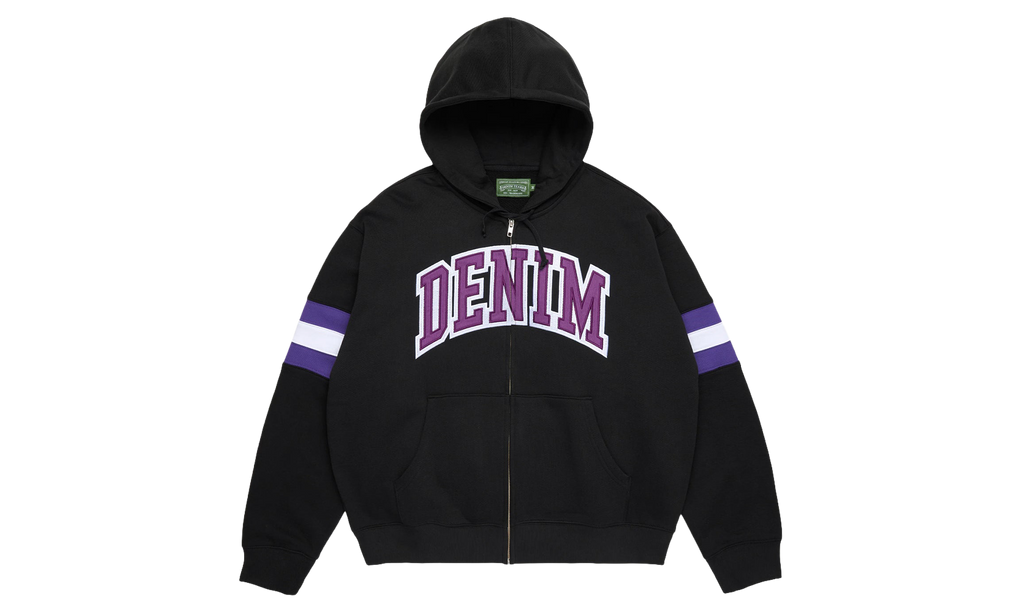 DT Stripe Zip Hoodie "Black" DT876
