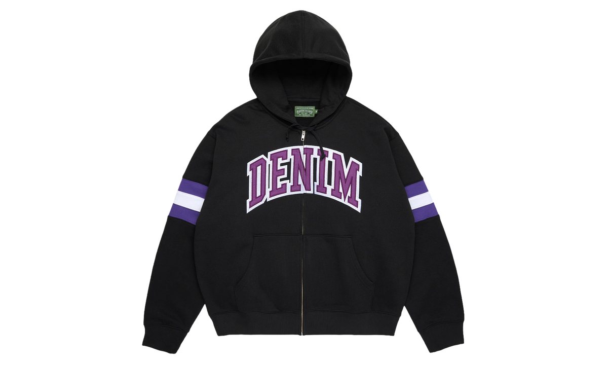 DT Stripe Zip Hoodie "Black" DT876