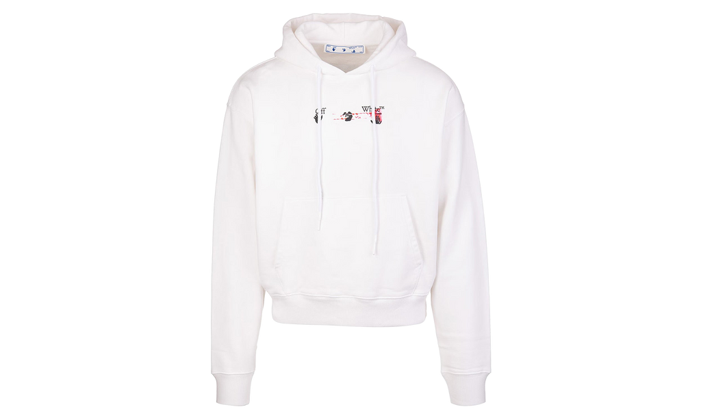 Arrow Logo-Print Pullover Hoodie "FUCHSIA" OMBB037F21FLE0150132