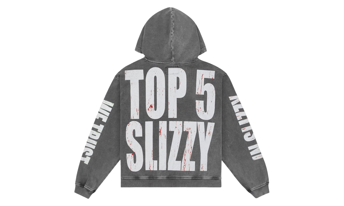 Top 5 Slizzy VVS Hoodie "Grey Wash" C3XBW7HW