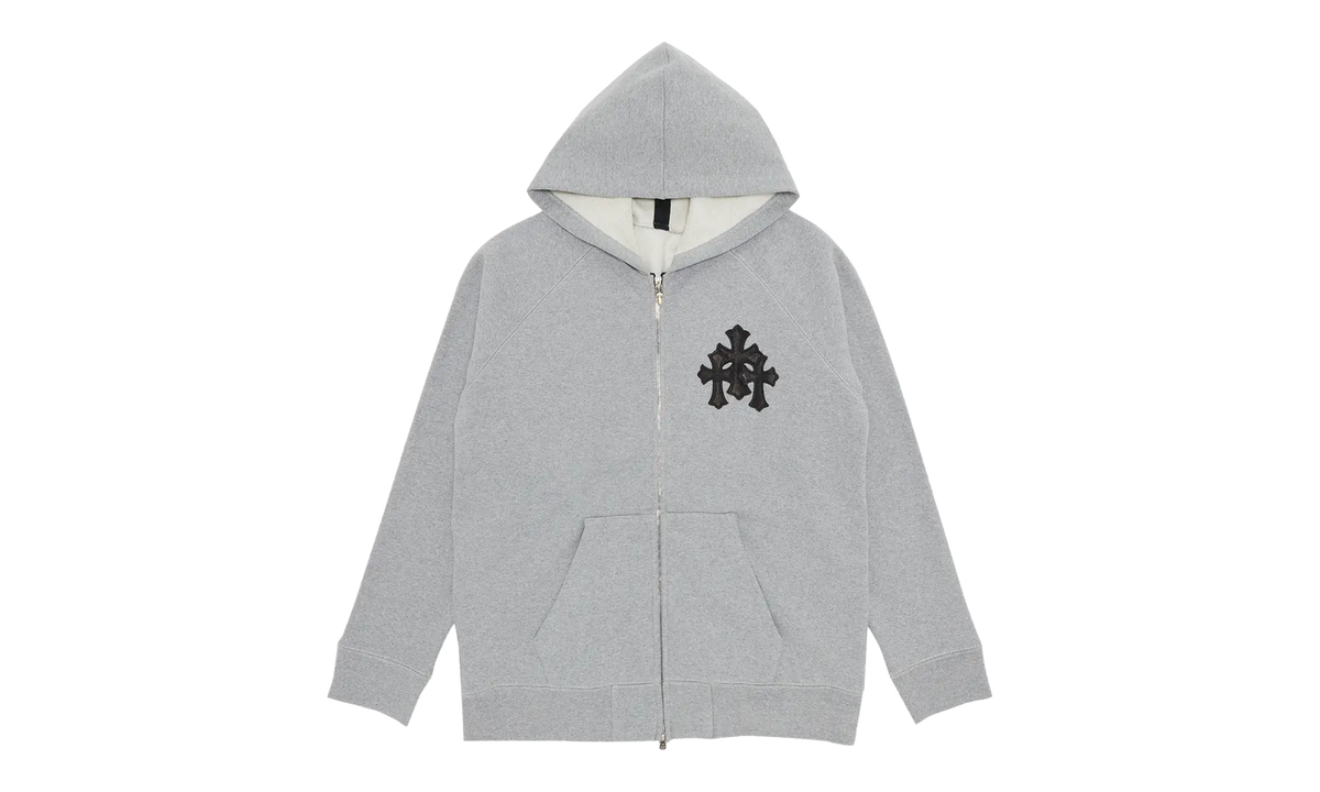 Y Not Cross Patch Zip-up Hoodie "Grey" CHRM0472