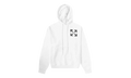Single Arrow Over Hoodie "White" OMBB037C99FLE0080110