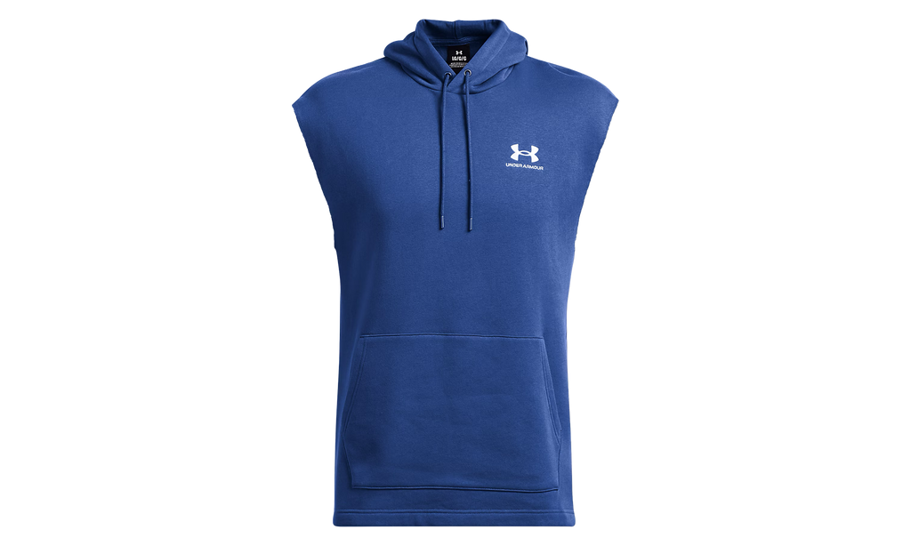 Icon Fleece Sleeveless Hoodie "Blue / White" 1389344 432