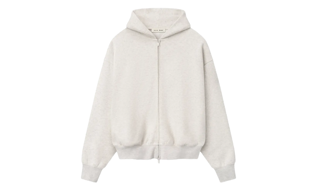 Signature Classic Full Zip Hoodie "Oatmeal / Light Heather" 192SP264784F