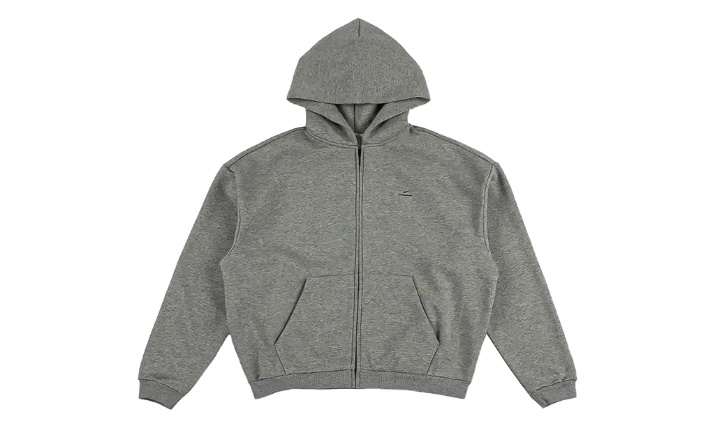 Standard Issue Therma-FIT Full-Zip Basketball Hoodie "Dark Grey Heather Black" IO3689 063