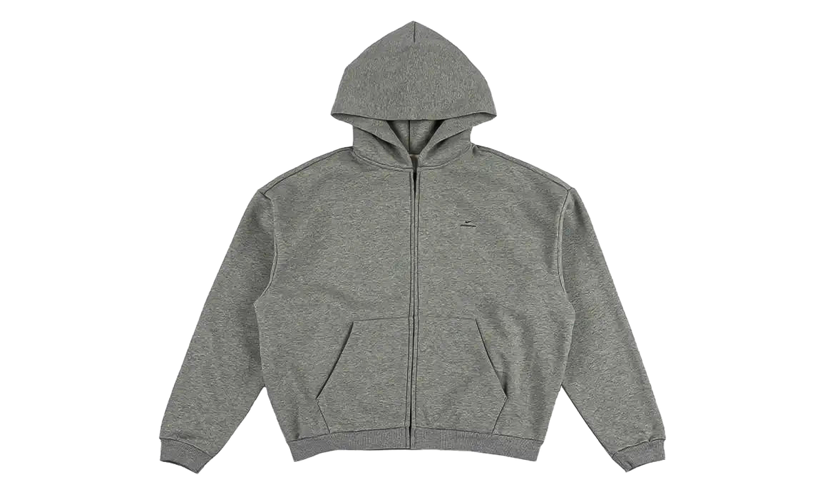 Standard Issue Therma-FIT Full-Zip Basketball Hoodie "Dark Grey Heather Black" IO3689 063
