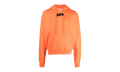 Logo-Print Drawstring Cotton Hoodie "Orange" OMBB037F21FLE0022010