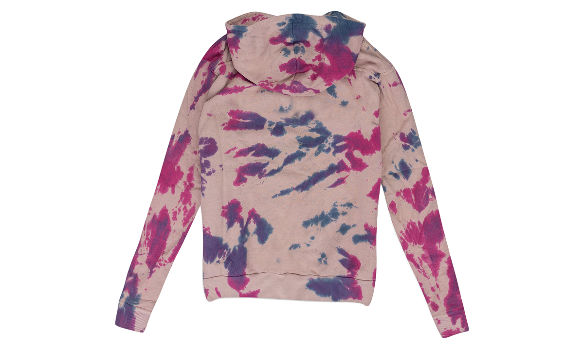 Peach Tie Dye Zip-Up Hoodie "Pink" 00537 10004RPTDZU GREY