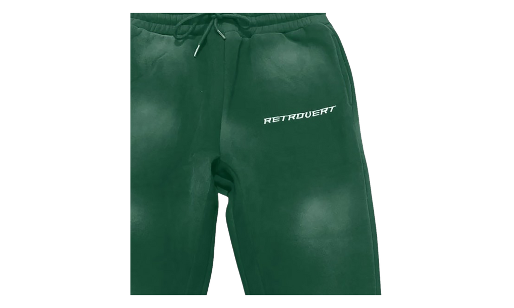 Prefall Flare Sweatpants "Green Washed" RET002