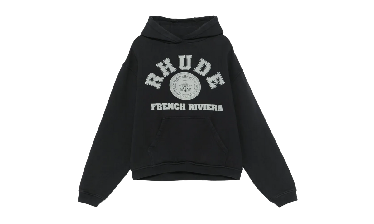 FRENCH RIVIERA HOODIE VINTAGE "Black" RHPS25HO04012