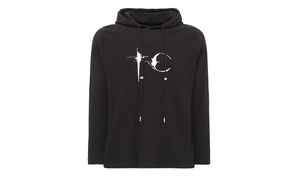 Bulk Shoulder Waffle Hoodie "Black" TC26TS0902
