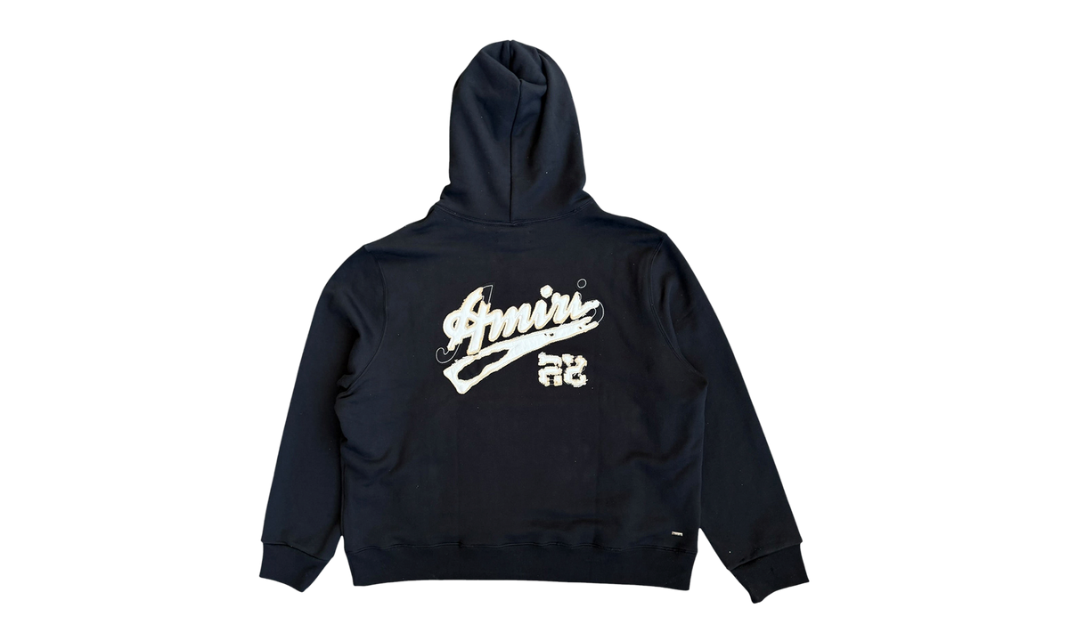 22 Distressed Logo Hoodie "Black / White" SS23MJG007 001