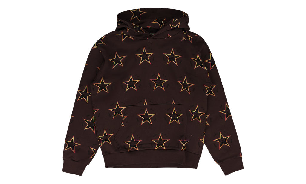 Every Tear Is A Star All Over Print Hoodie "Brown" DT747