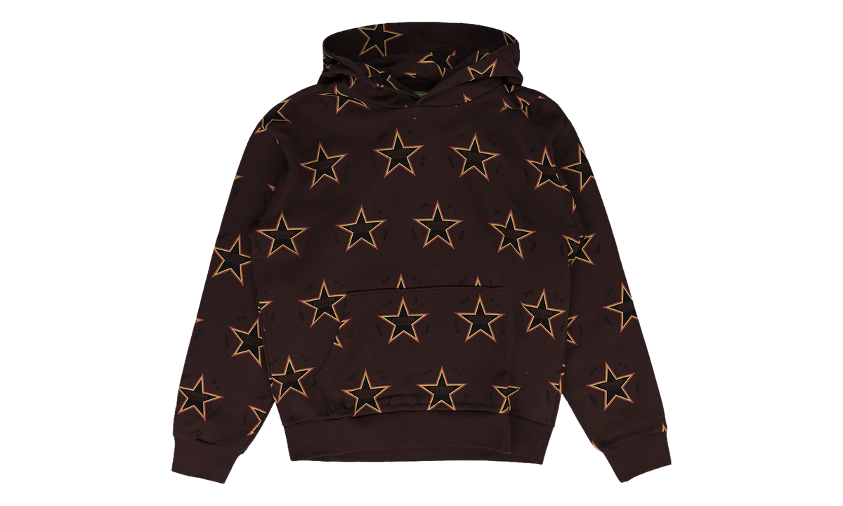 Every Tear Is A Star All Over Print Hoodie "Brown" DT747