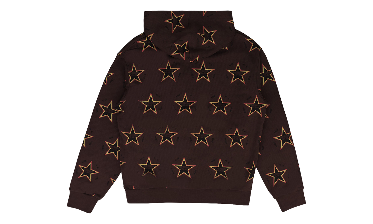 Every Tear Is A Star All Over Print Hoodie "Brown" DT747