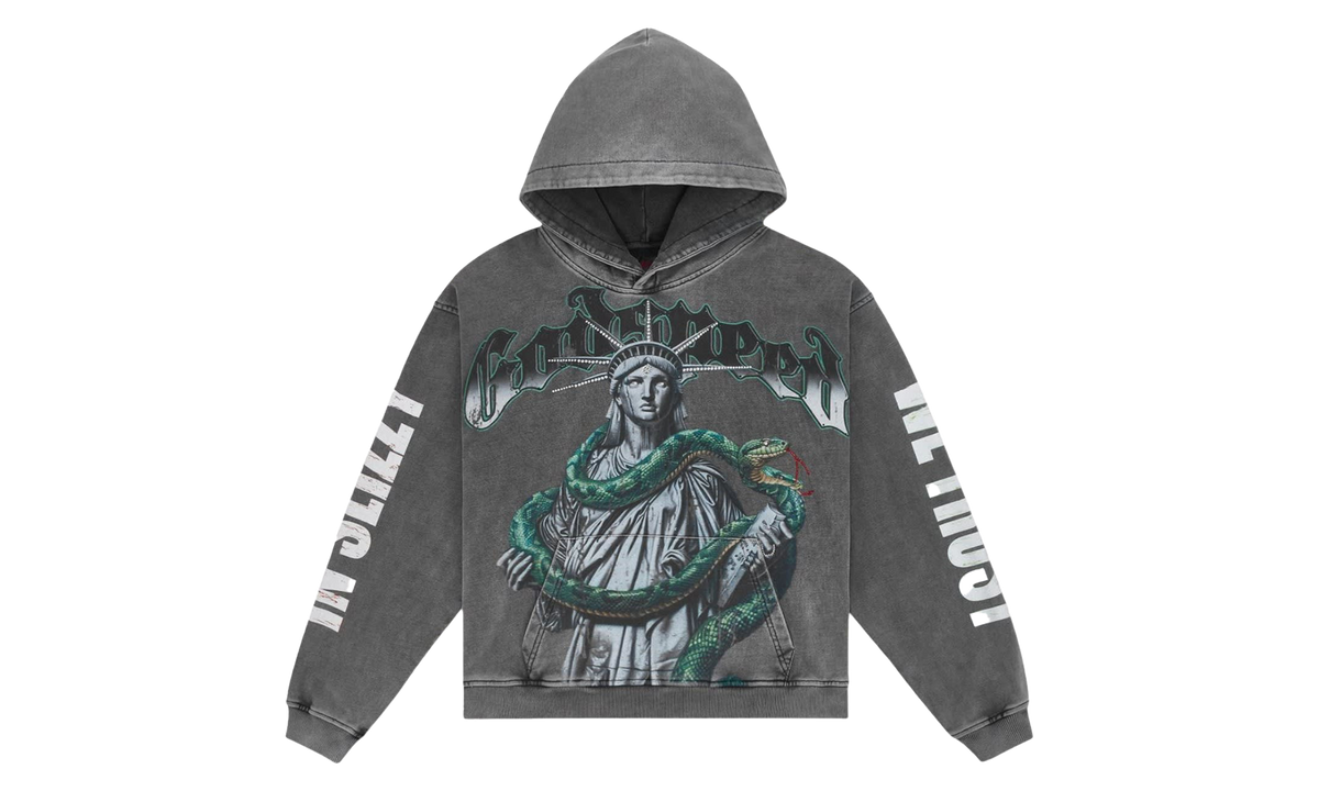Top 5 Slizzy VVS Hoodie "Grey Wash" C3XBW7HW