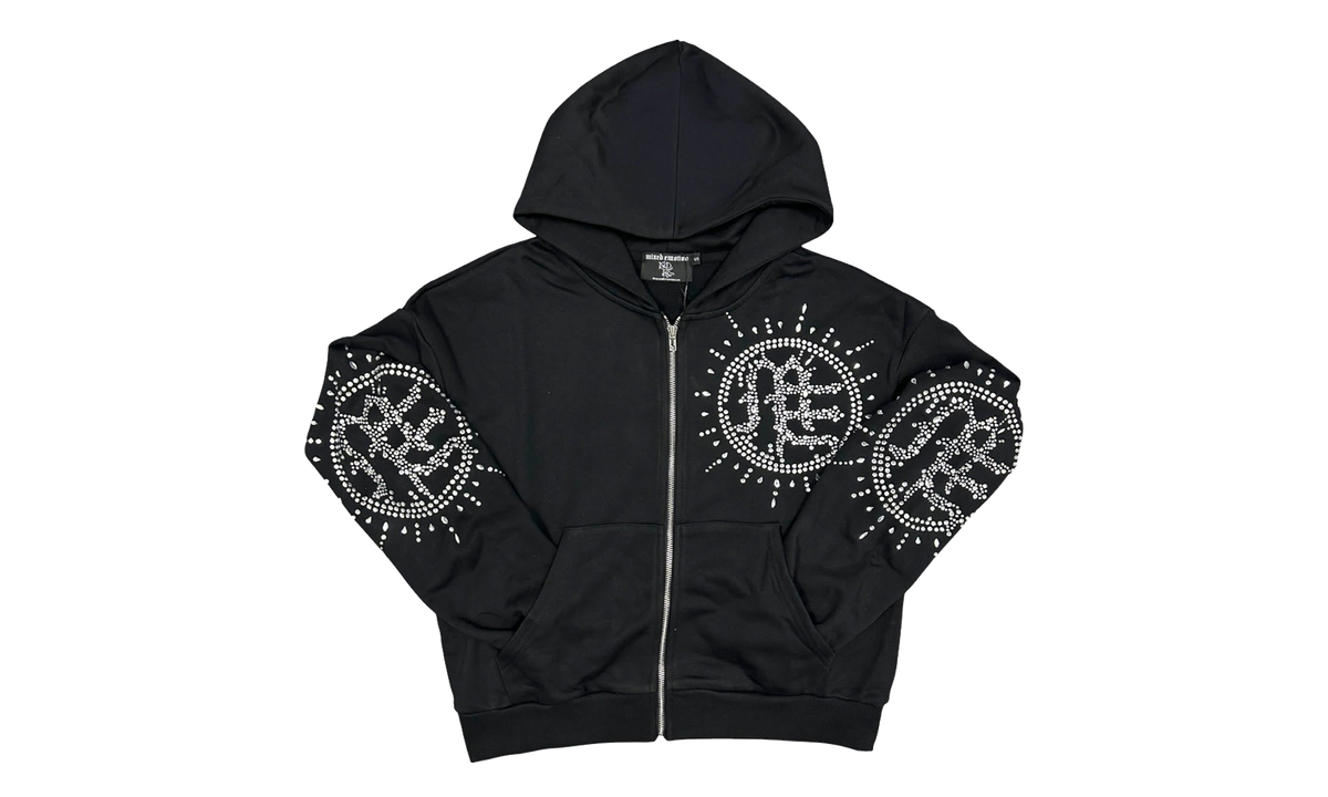Eclipse Rhinestone Hoodie "Black" MIXE028