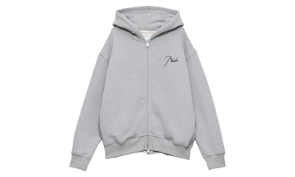 Classique Side Zip Hoodie "Heather Grey" RHFW25ST04829