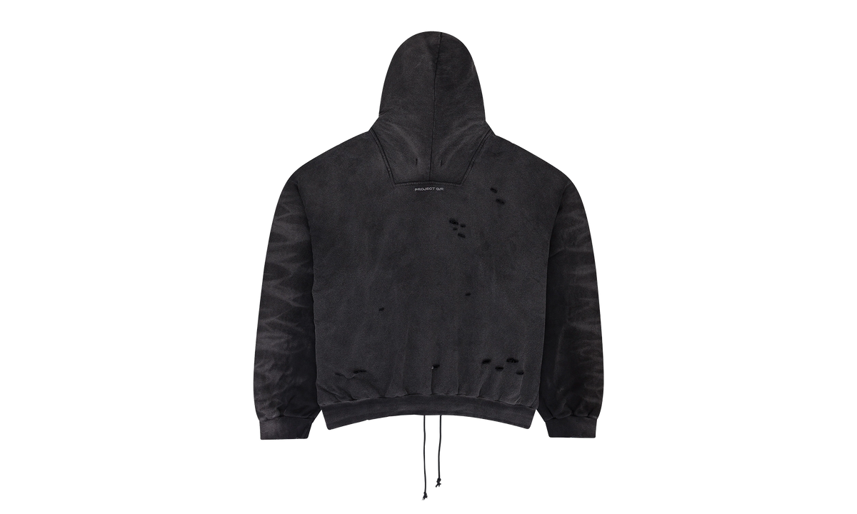 MIXED PRINTED VINTAGE HOODIE "Black" PGR XHDS 0007