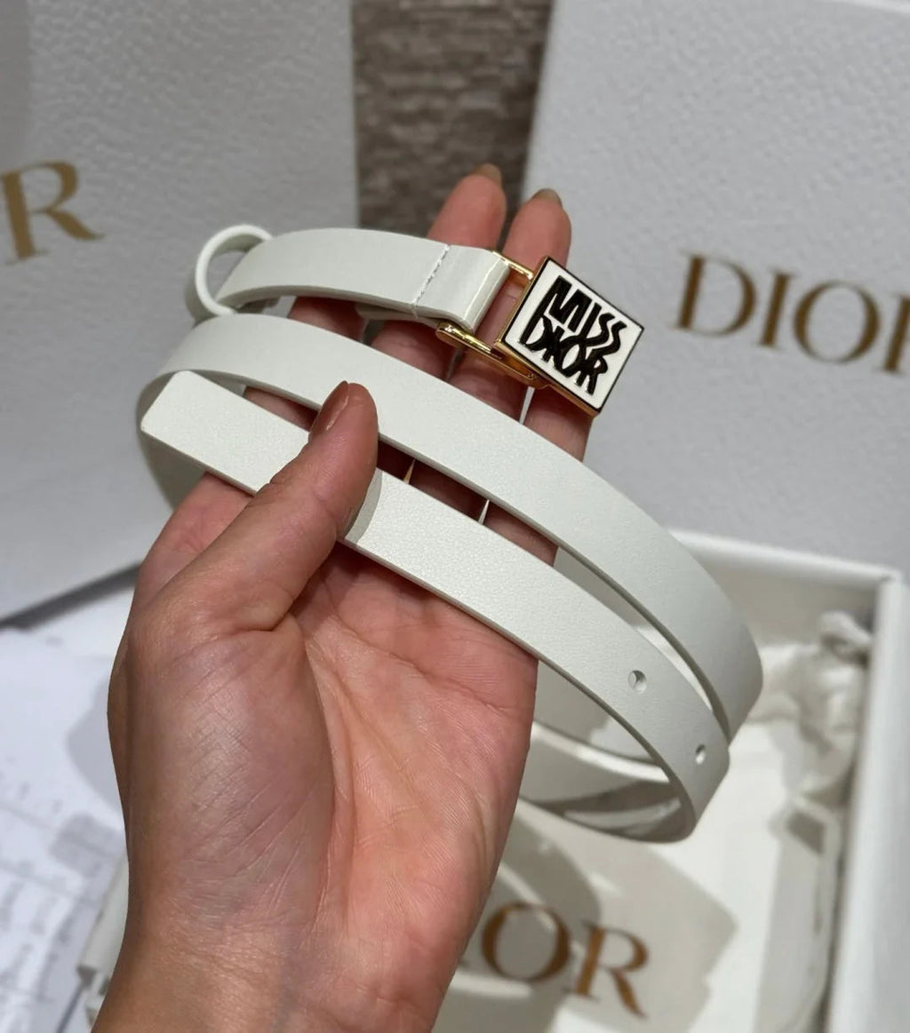 CD 2026 Miss Dior Belt 15mm Smooth Calfskin