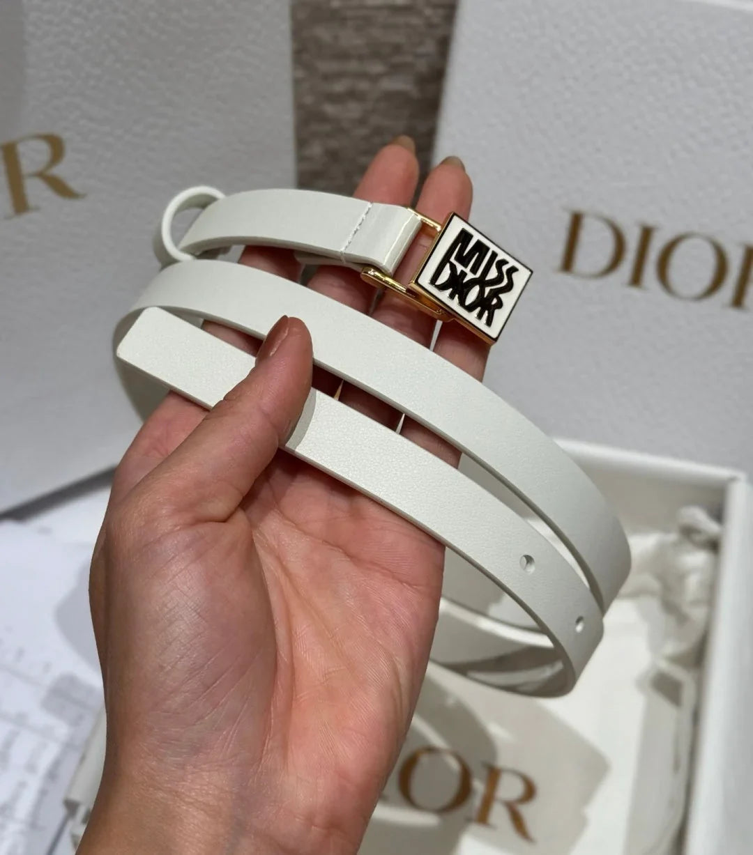 CD 2026 Miss Dior Belt 15mm Smooth Calfskin