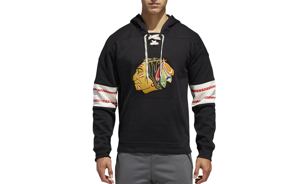 NHL Chicago Blackhawks Pullover Jersey Hoodie "Black" DN2127
