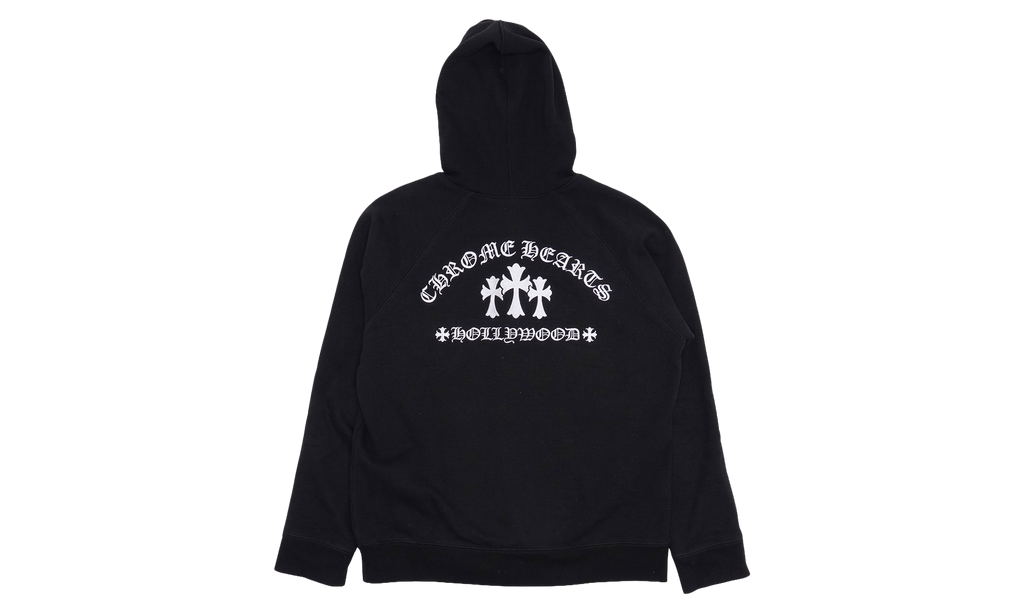 Embroidered King Taco Zip Up Hoodie "Black" CHRM1741