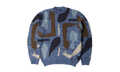 Detached Knitted Pullover Hoodie "Blue" 54450-BLU