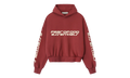 Cropped Relaxed Pullover Hoodie "Crimson" 192HO256901F
