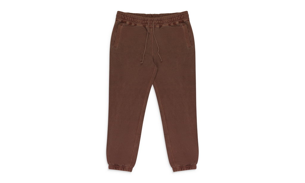 GARMENT DYED UNIFORM SWEATPANTS "BROWN" SS23CP005 SIENNA BROWN