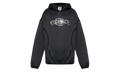 Logo Panelled Hoodie "Black & Silver" U-AW25-JTP-426-01-M
