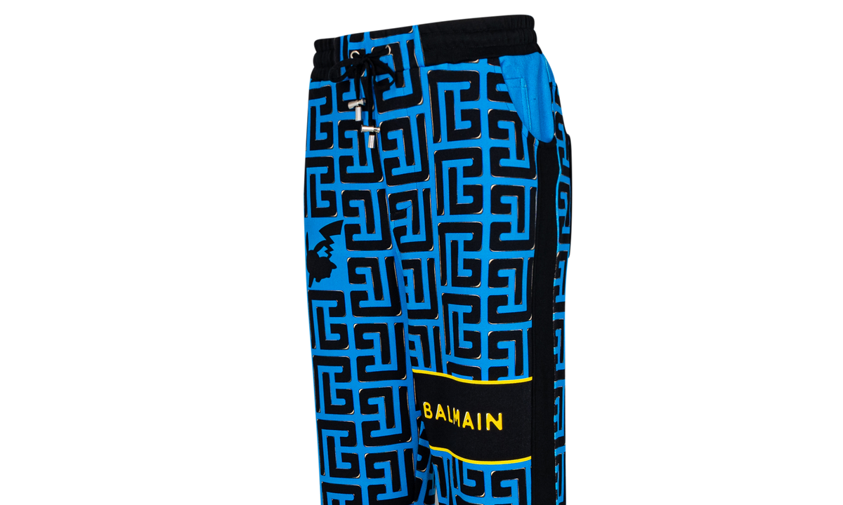 Monogram Printed Sweatpants "Balmain x Pokemon" YH3OB070GB39