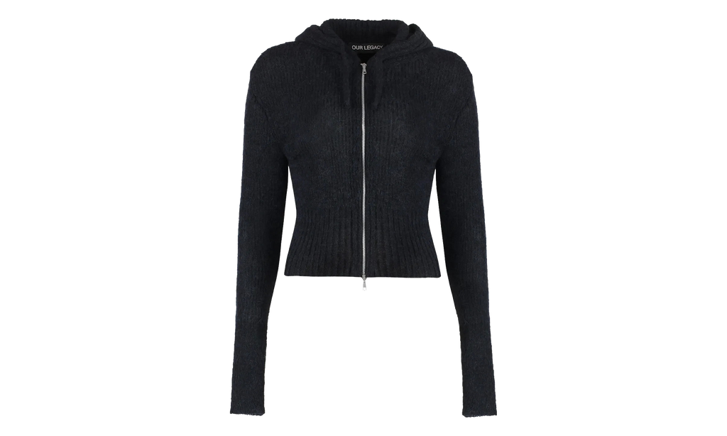 Compact Hoodie WMNS "Black Fuzzy Alpaca" W4243CB