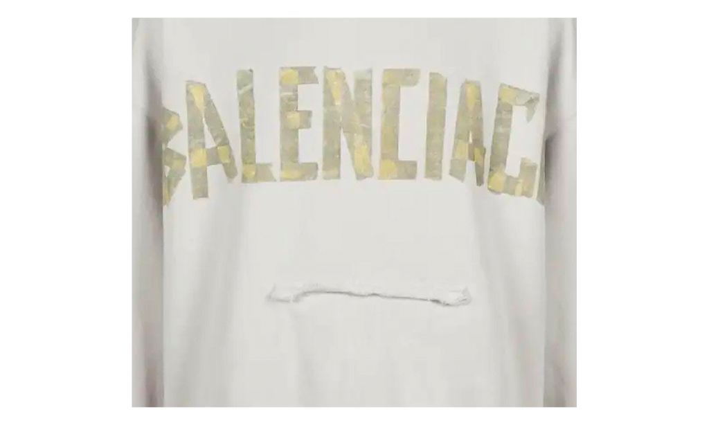 Distressed Popover Hoodie "White" 744441 T0VB1 9000