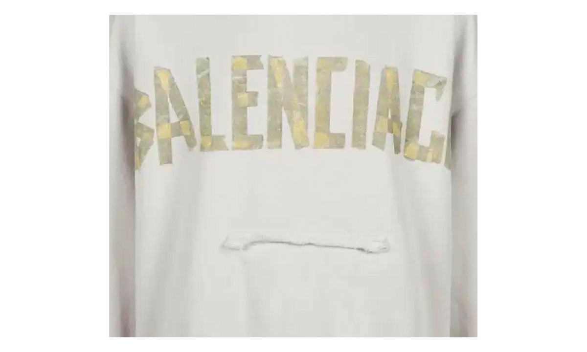 Distressed Popover Hoodie "White" 744441 T0VB1 9000