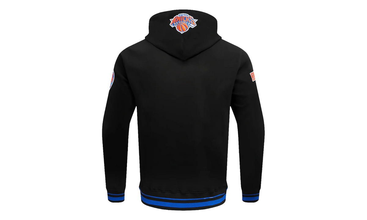 NBA New York Knicks Script Tail Rib FLC PO Hoodie "Black" BNK5515423 BRB