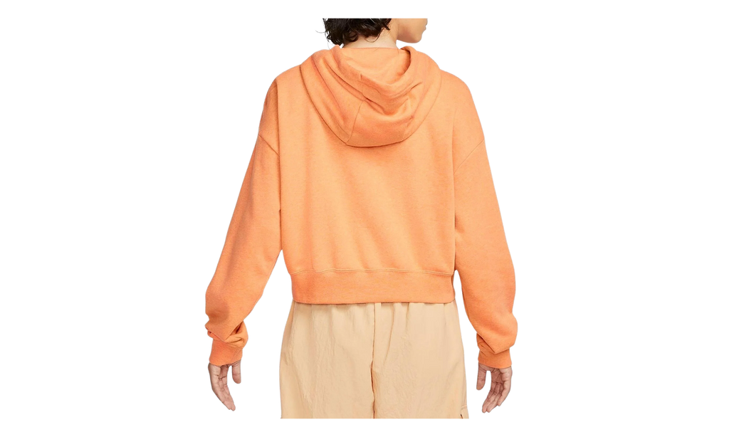 Sportswear Club Fleece Oversized Graphic Hoodie WMNS "Orange Trance / Heather / White" DQ5850 871